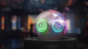 The PufferTouch showcasing the fluid app