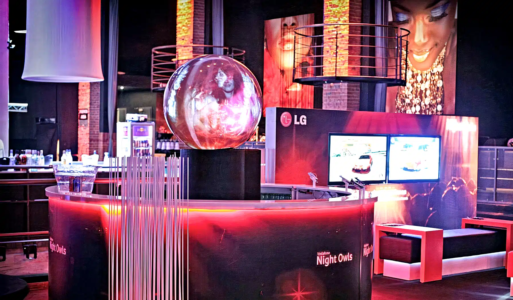The PufferSphere was a feature at Vodafone's event